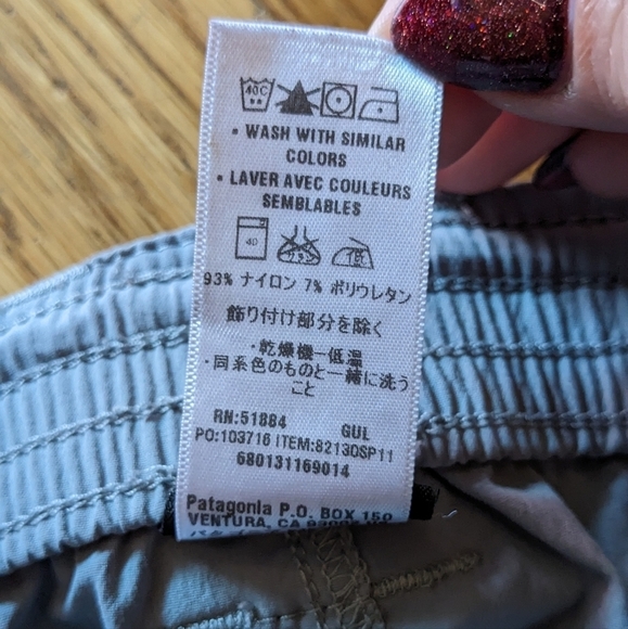 Patagonia XS Light‎ Sage Green Fly Fishing Logo Shorts - Picture 8 of 11